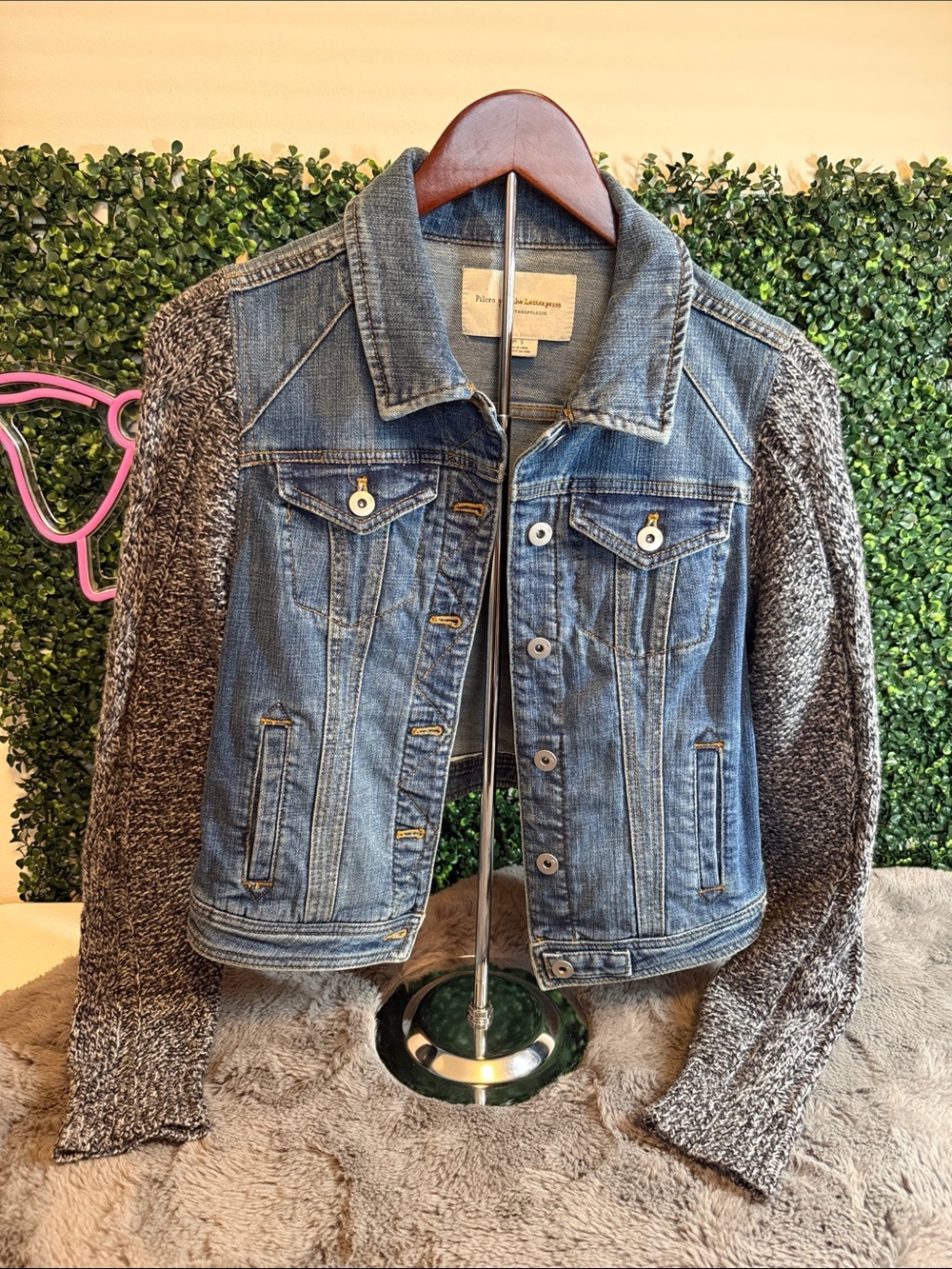 Pilcro and the Letterpress Denim Jacket size small